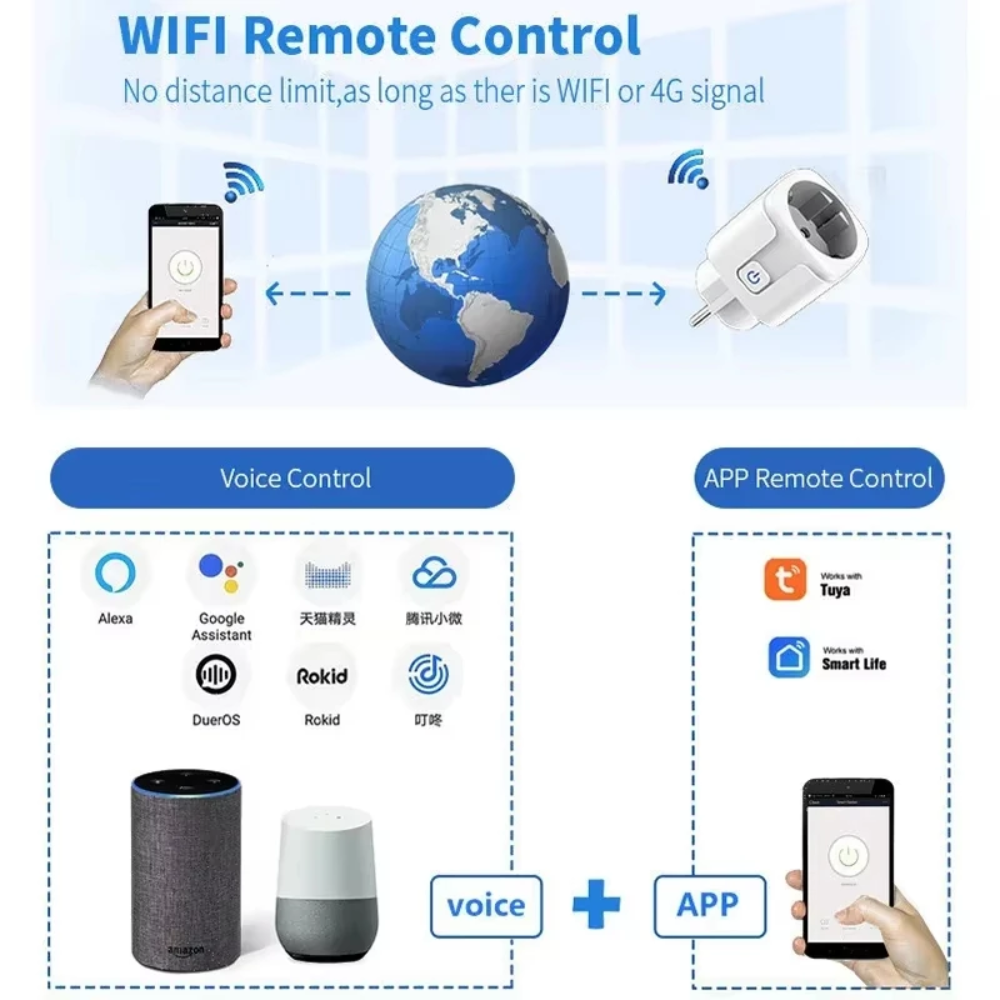 Smart WiFi Plug – Power & Voice Control