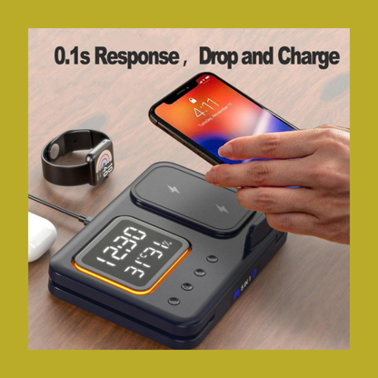 15W 5-in-1 Wireless Charging Alarm Clock